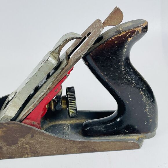 VINTAGE Defiance By Stanley 9” WOOD Hand PLANE 1950's Post War U Mark - Picture 4 of 16